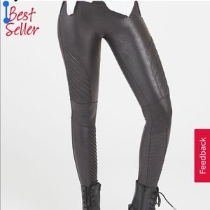 Spanx Faux Leather Leggings Moto